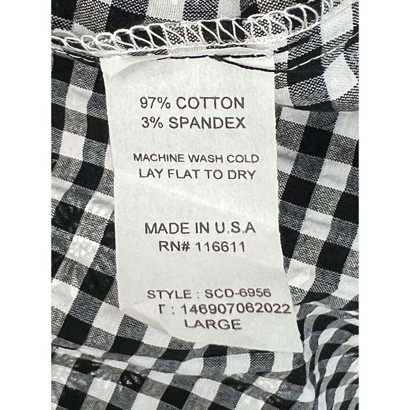 Self Contrast Black And White Floral‎ Checkered Mini Dress Women's Size L NWT - Picture 9 of 9